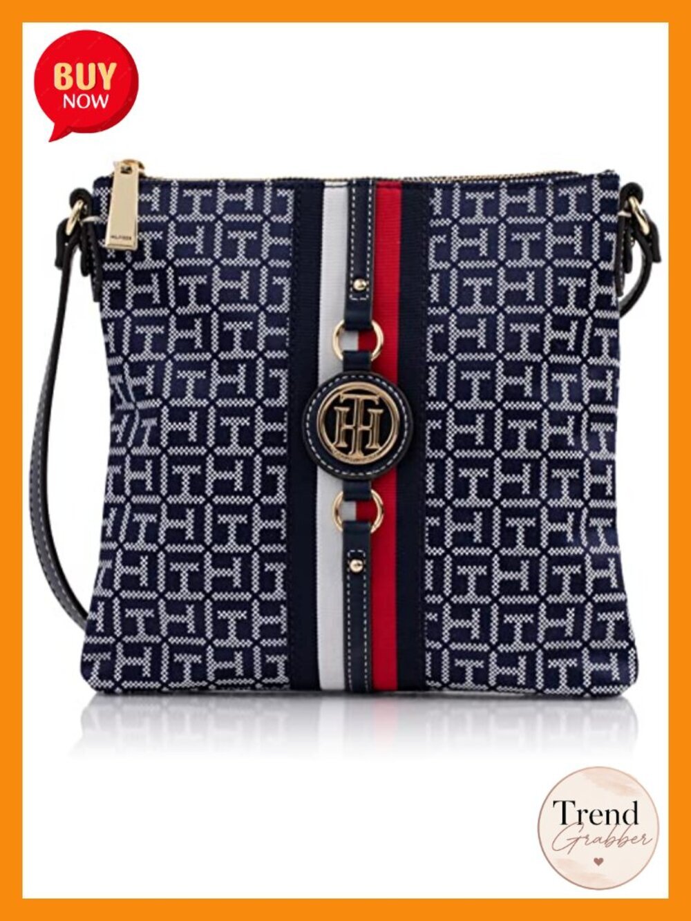 Vegan Leather Crossbody Bag with Adjustable Strap - Picture 1 of 4